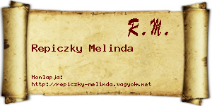 Repiczky Melinda névjegykártya